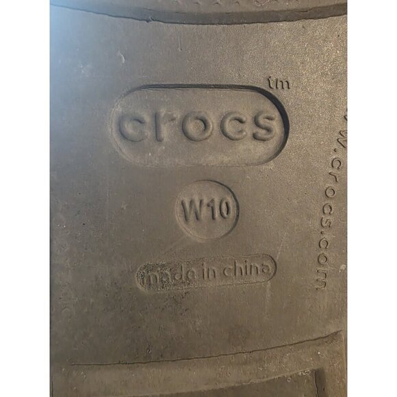 Crocs Patricia Wedge Sandal Women 10 Brown Slip On Casual Comfort Strappy Summer - Picture 8 of 8